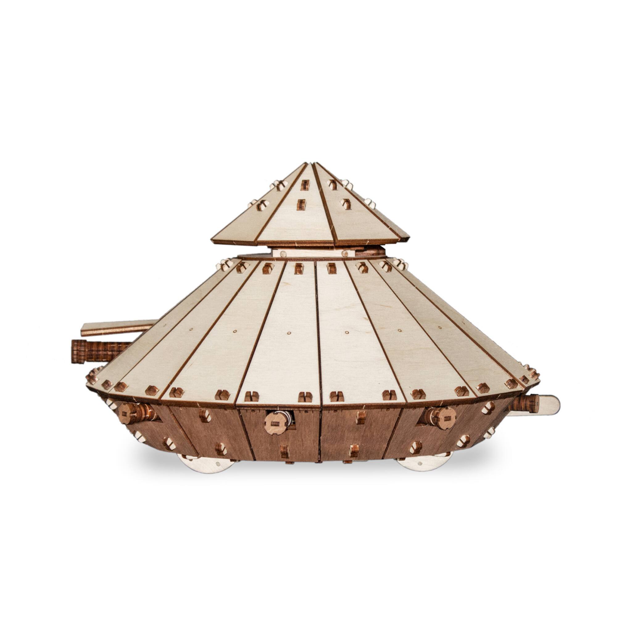 EWA™ Eco-Wood-Art Da Vinci Tank 3D Wooden STEM Construction Kit
